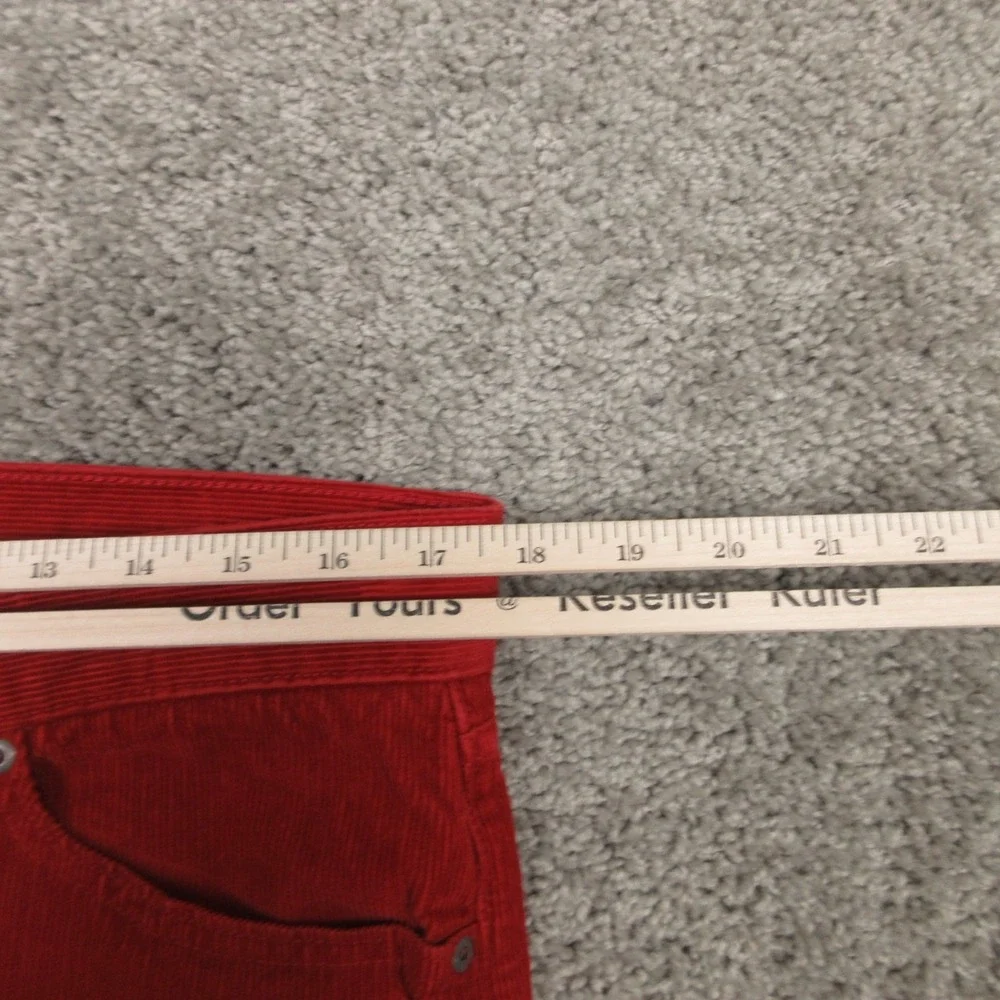 Banana‎ Republic Pants Mens 33x30 Red Corduroy 5 Pocket Chinos Pima Cotton